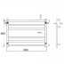 Heated Towel Rack 6 Bars 600Hx850Wx120D